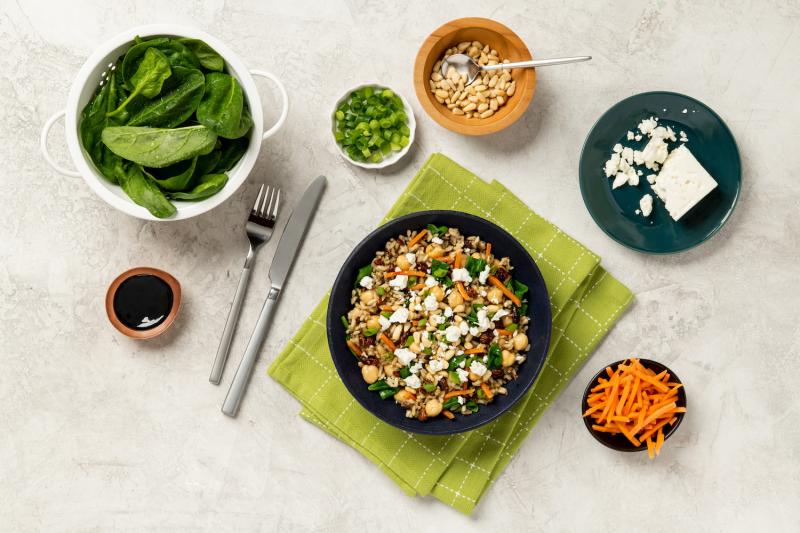 plant based meal on a table