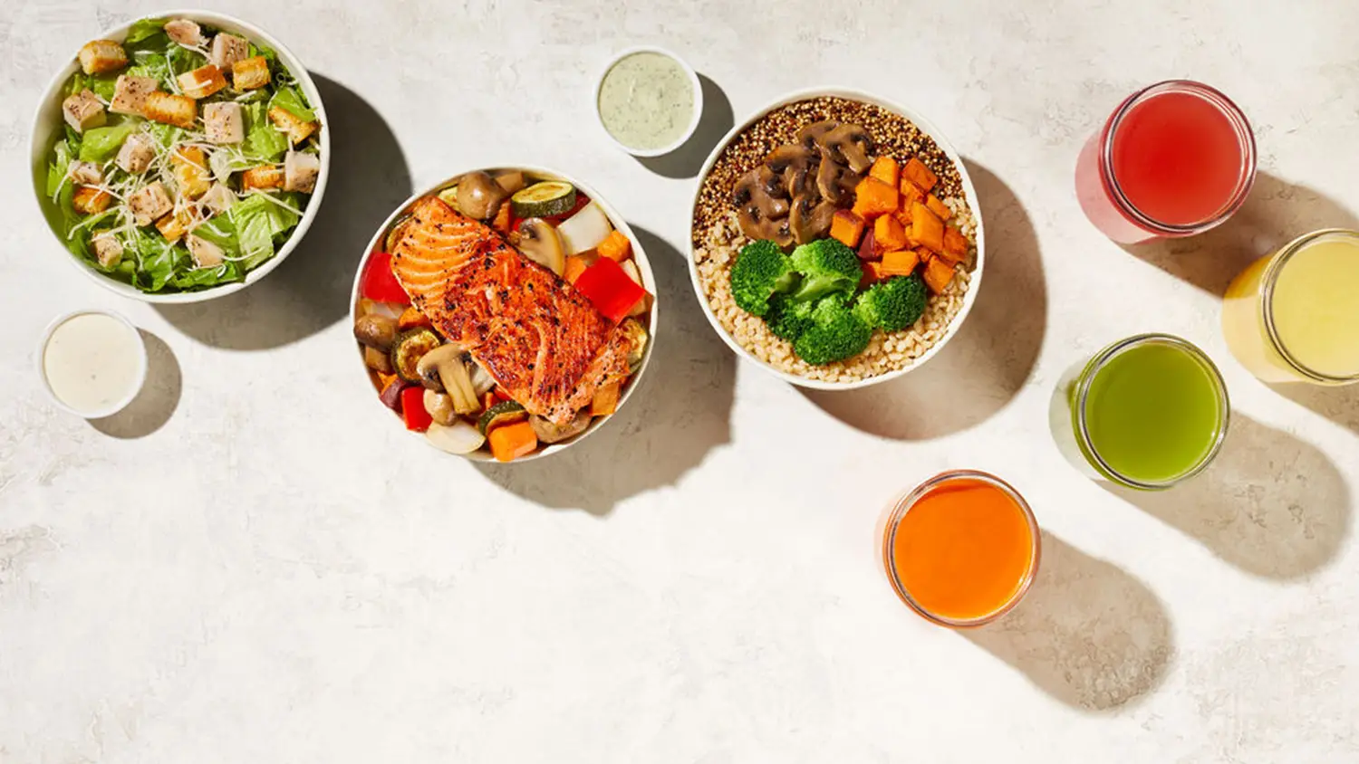 food on a table