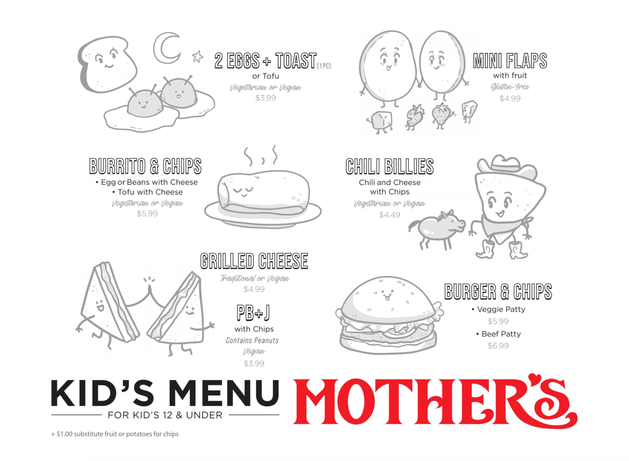 kids menu